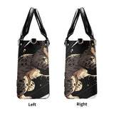 Cat Print  New Version-Luxury Women PU Leather Handbag