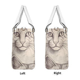 Cat Print  New Version-Luxury Women PU Leather Handbag