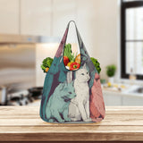 Cat Print  3 Pack of Grocery Bags