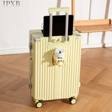 20 inch Suitcases with USB,Cup Holder Travel Suitcases Offers with