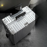 Aluminum Magnesium Designer Luggage Male And Female Universal Wheel