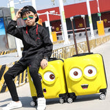 Cartoon child trolley luggage ABS+PC girls and boys suitcases Travel