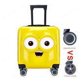 Cartoon child trolley luggage ABS+PC girls and boys suitcases Travel