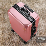 Fashion Rolling Luggage Aluminum Frame | Aluminum Usb Charging Trolley