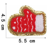 Ironing On Christmas Santa Claus Towel Embroidery Patches For Clothes