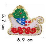 Ironing On Christmas Santa Claus Towel Embroidery Patches For Clothes