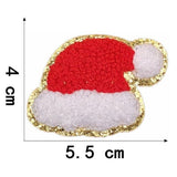 Ironing On Christmas Santa Claus Towel Embroidery Patches For Clothes