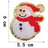 Ironing On Christmas Santa Claus Towel Embroidery Patches For Clothes