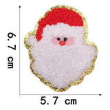 Ironing On Christmas Santa Claus Towel Embroidery Patches For Clothes