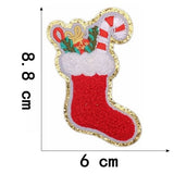 Ironing On Christmas Santa Claus Towel Embroidery Patches For Clothes