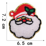 Ironing On Christmas Santa Claus Towel Embroidery Patches For Clothes