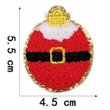 Ironing On Christmas Santa Claus Towel Embroidery Patches For Clothes