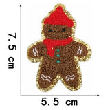 Ironing On Christmas Santa Claus Towel Embroidery Patches For Clothes