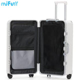 MIFUNY Travel Luggage with Cup Holder Aluminum Frame Suitcase Large