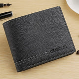 Men New Minimalist Wallet Ultra thin PU Leather Multi slot Newly