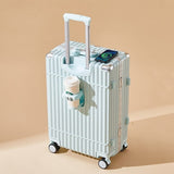 Multifunctional Luggage Aluminum Frame Trolley Case Universal Wheel