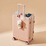 Multifunctional Luggage Aluminum Frame Trolley Case Universal Wheel