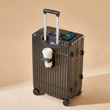 Multifunctional Luggage Aluminum Frame Trolley Case Universal Wheel