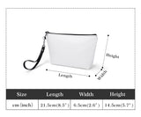 Cat Print  Zipper Sling Make Up Bag