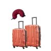 Samsonite Centric 3 Piece Bundle | 20", 24", Travel Pillow (Burnt Orange)