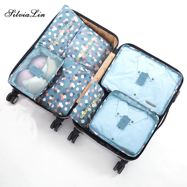 7pcs/set Storage Bag, Luggage Packing Organizer, Suitable For