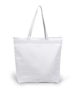 Ultraclub Zippered Tote Bag 8802 White