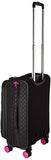 Vera Bradley Iconic Small Spinner Suitcase, Microfiber, Classic Black