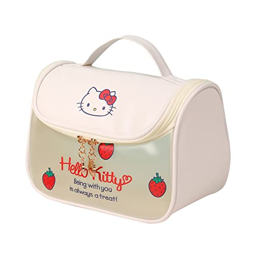 Sanrio hello kitty mesh cosmetic bag girl handbag storage bag