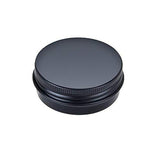 TMO 1oz. Metal Tin 30g Sample Lip Balm Tins Aluminum Tin Containers with Lids Screw Top Tins Cans Empty Storage Jars,Pack of 14(Black)