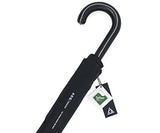 BlackAOG DESIGN Auto Open 100% Fiberglass Stick Umbrella with Stylish J-Hook Handle,Black,One Size