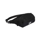 adidas Originals Unisex National Waist Pack / Fanny Pack / Travel Bag Black/ White, One Size