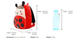 Cute Toddler Backpack Toddler Bag Plush Animal Cartoon Mini Travel Bag for Baby Girl Boy 1-6 Years (Beetle)