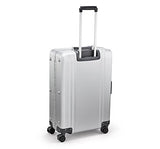 Zero Halliburton Classic Aluminum 2.0 26" 4 Wheel Spinner Travel Case (Silver)