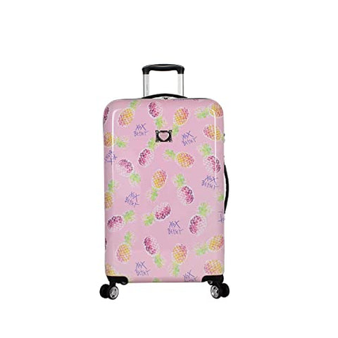 Betsey Johnson Designer Luggage Collection - Expandable 3 Piece Hardside  Lightweight Spinner Suitcase Set - Travel Set includes 20-Inch Carry On, 26