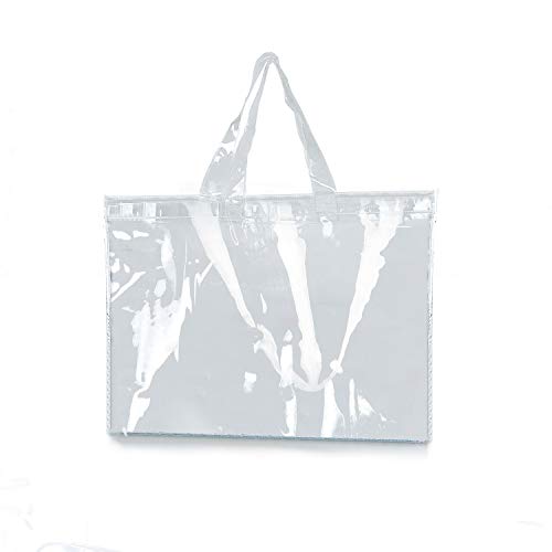 Large Capacity Transparent Waterproof PVC Tote Bags Fashion Simple