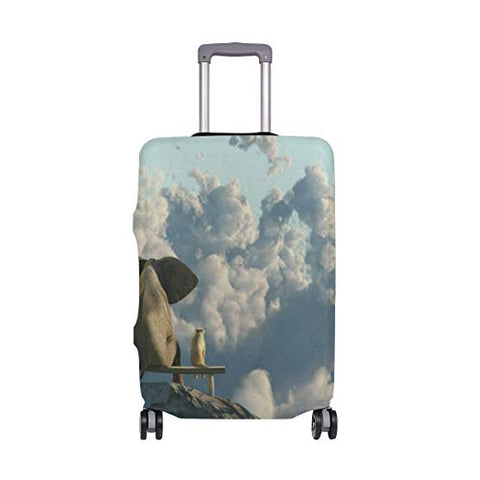 Luggage Cover Suitcase Elephant Dog Luggage Cover Travel Case Bag Protector for Kid Girls Travel