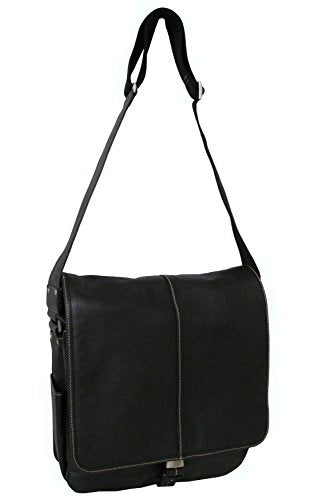 Lagacy Leather Teddy Messenger Bag (1833-02) (Black)