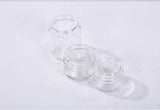 Encheng 15Pack of 2 oz Clear Round Glass Jars, with Inner Liners and Lids,Empty Cosmetic Containers,Cream jars …