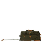 Bric's X-BAG 21" CARRY-ON ROLLING DUFFLE BAG - OLIVE