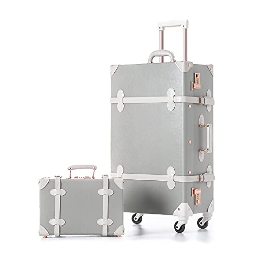 Brand Women Spinner ABS Luggage Retro Trolley Bag Travel Suitcase With  Handbag Designer Luggage Set