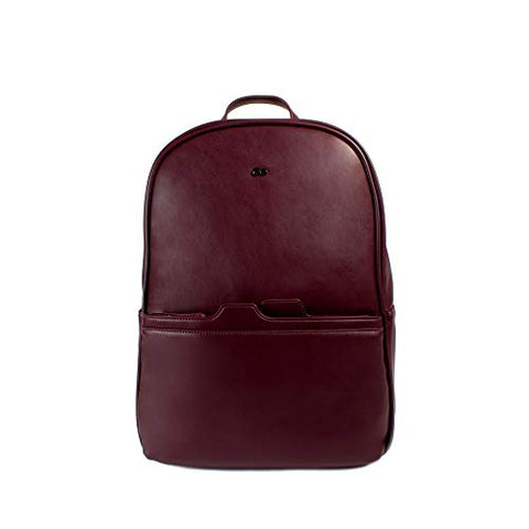 Cloe Uomo Laptop Backpack in Burgundy Red Color