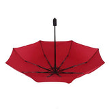 GADIEMKENSD Large 8 Rib Stick Folding Automatic Umbrella Windproof with Auto Open Close Button