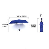 GADIEMKENSD Large 8 Rib Stick Folding Automatic Umbrella Windproof with Auto Open Close Button