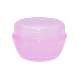 NIMENA Small Cosmetic Containers Pot Jar Lid Empty Plastic Travel Bottles Screw Cap for Samples