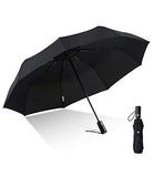 boy Windproof Travel Umbrella, Compact Umbrella Automatic Open Close, 9 Ribs Reinforced Windproof Frame