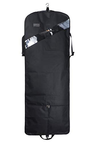66'' Tri-fold Extra Long Dress Garment Bag, Premium & Breathable Tear ...