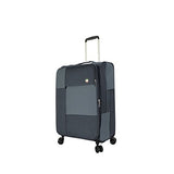 Mia Toro M1134-24In-Blk Italy Vasto Softside 24 Inch Spinner, Black