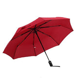 GADIEMKENSD Large 8 Rib Stick Folding Automatic Umbrella Windproof with Auto Open Close Button