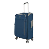 Mia Toro M1133-24In-Blu Italy Viareggio Softside 24 Inch Spinner, Blue