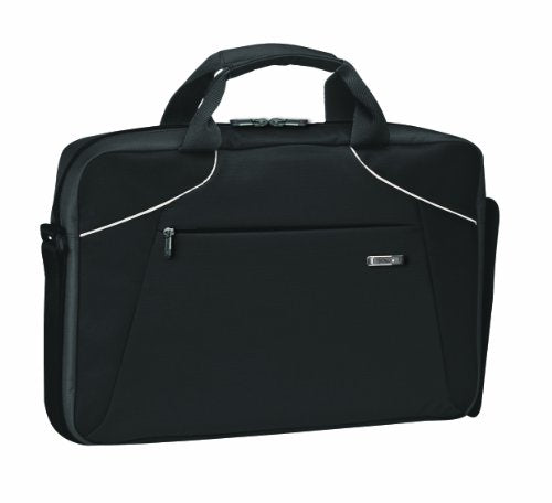 Solo Vector Collection Laptop Slim Brief Case Holds Notebook Computer Up To  16 Inches, Black With